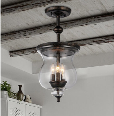Charlton Home Cordle 3 - Light Unique / Statement Bowl Pendant