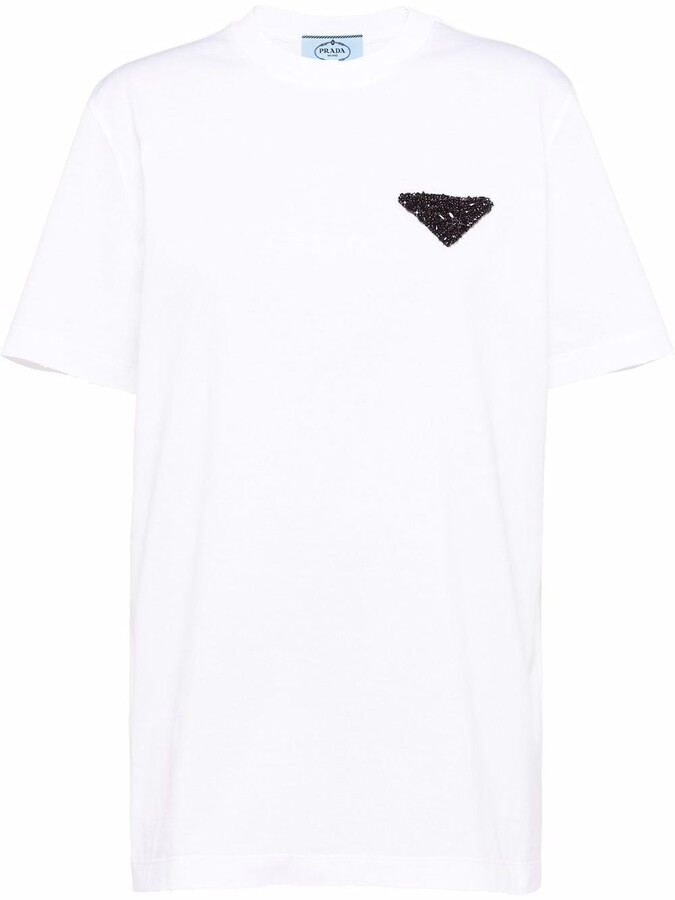 Prada Logo T-shirt | Shop The Largest Collection | ShopStyle