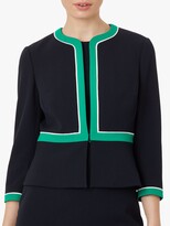 Thumbnail for your product : Hobbs London Petite Nala Jacket, Navy/Green Ivory