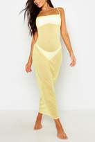 Thumbnail for your product : boohoo Scoop Neck Mesh Maxi Dress