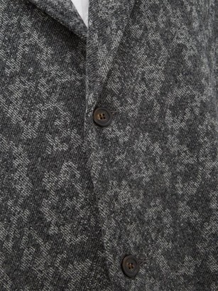 Edward Crutchley Patterned Mohair Coat - Grey