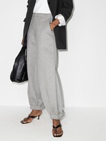 Thumbnail for your product : ATTICO Oversized Cuffed Track Pants