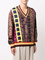 Thumbnail for your product : Pierre Louis Mascia Graphic-Print Jumper