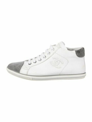 Chanel 2013 Interlocking CC Logo Sneakers White - ShopStyle