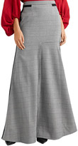 Thumbnail for your product : Hellessy Merritt Grosgrain-trimmed Houndstooth Tweed Maxi Skirt