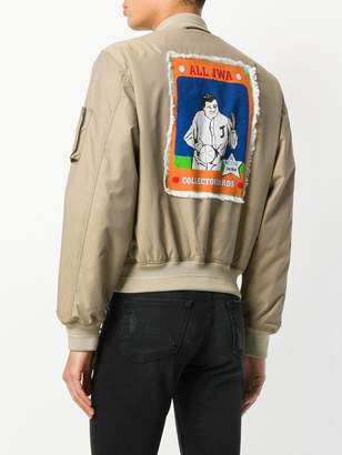 J.W.Anderson baseball card patch bomber jacket