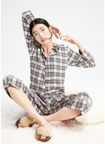 Thumbnail for your product : G. Label Courtney Flannel Pajamas In Cream Multi