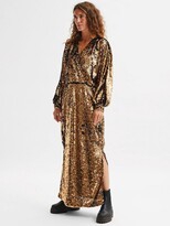 Thumbnail for your product : Selected Saline Sequin Dress in Copper