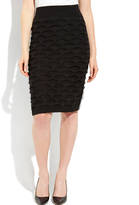 Thumbnail for your product : The Cue Black High-Waisted Knit Skirt