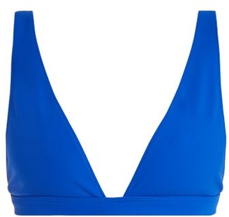 Rochelle Sara The Enga V-neck Bikini Top - Blue