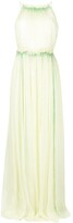 Thumbnail for your product : Alberta Ferretti Long Chiffon Halterneck Dress