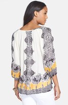 Thumbnail for your product : Angie Print Peasant Top (Juniors)