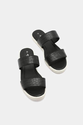 Ardene Faux Leather Strap Sandals