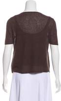 Thumbnail for your product : Max Mara Linen Knit Short Sleeve Top