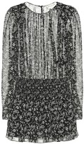 Thumbnail for your product : Saint Laurent Printed silk minidress
