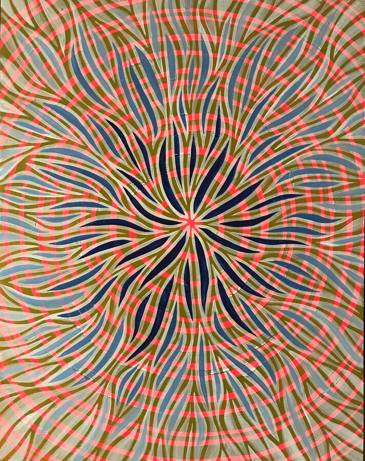 Patricia Fabricant, Patricia Fabricant, 04292, 2020, Gouache On Panel, 14 x 11 inches, Geometry, 2020