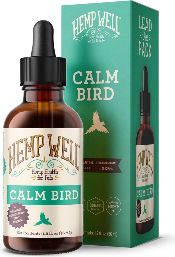 Hemp Well Calm Bird Oil Supplement, 2-fl oz bottle