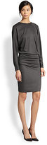 Thumbnail for your product : L'Agence LA'T by Asymmetrical Gathered Dolman-Sleeved Dress