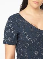 Thumbnail for your product : Evans **Lovedrobe Luxe Navy Embellished Dress
