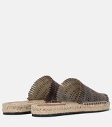 Thumbnail for your product : Alaia Laser-cut leather espadrille sandals