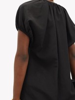 Thumbnail for your product : Jil Sander Ninette Gathered Tie-neck Blouse - Black