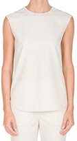 Thumbnail for your product : Agnona Eternals Sleeveless Wool Crepe Blouse