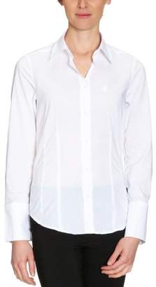 Jacques Britt Women's Shirt-blouse Classic Long - regular Blouse - White - - (Brand size: M)