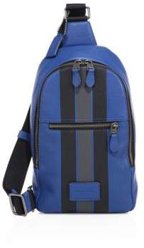 Coach Modern Varsity Stripe Campus Backpack