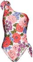 Thumbnail for your product : Zimmermann One-Shoulder Floral Print Swimsuit