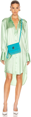 Alexander Wang T by Wet Shine Wash & Go Button Down Dress in Mint | FWRD