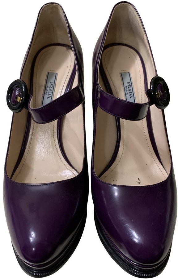 purple mary jane heels