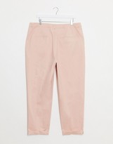 Thumbnail for your product : ASOS Curve DESIGN Curve chino trousers in pink