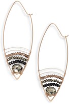 Thumbnail for your product : Nashelle Cabana Golden Sand Oblong Hoop Earrings
