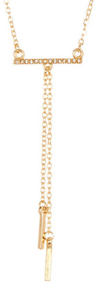 Stephan & Co Short Bar Tassel Necklace