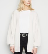 Thumbnail for your product : New Look Puff Sleeve Long Knit Cardigan