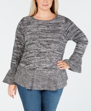 Style&Co. Style & Co Plus Size Ruffled Sweater, Created for Macy's
