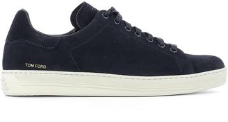 Tom Ford Blue Suede Sneakers