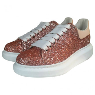 pink glitter alexander mcqueen trainers