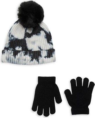 Capelli New York Kid's 2-Piece Faux Fur Beanie & Gloves Set
