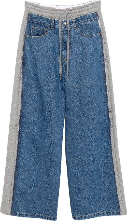 Monse Denim Combo Sweatpants
