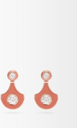 Selim Mouzannar Diamond & 18kt Rose-gold Earrings