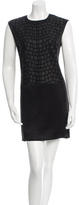 Thumbnail for your product : Helmut Lang Leather Accented Sheath Dress