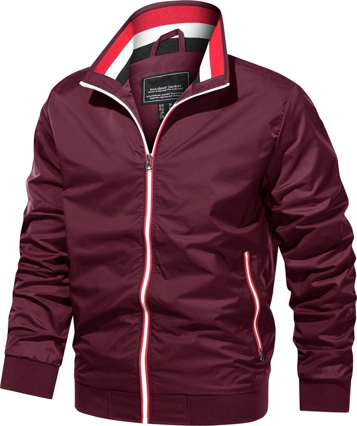 TACVASEN Mens Jacket Lightweight Outdoor Jacket Mens Softshell Jacket