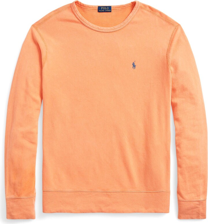 Polo Ralph Lauren Cotton Terry Crewneck Sweatshirt Sweatshirt Orange -  ShopStyle