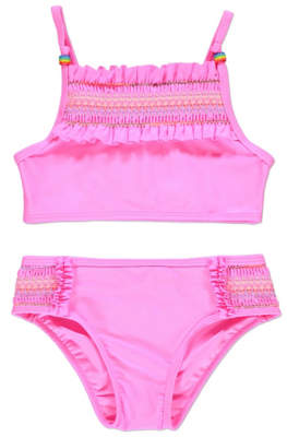George Pink Tankini Top and Bottoms Set