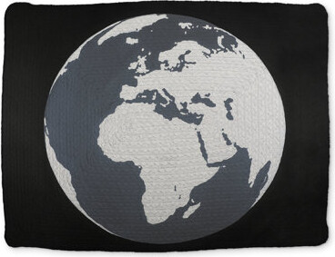 Begin Edition International Inc. Earth & Galaxy Blue Braided Placemat | Home Decor Essential