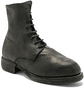 Thumbnail for your product : Guidi Leather Lace Up Boots in Black