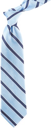 Tie Bar Honor Stripe Light Blue Tie