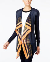 Thumbnail for your product : MICHAEL Michael Kors Open-Front Mixed-Print Cardigan