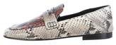 Thumbnail for your product : Isabel Marant 2017 Fezzy Snakeskin Loafers